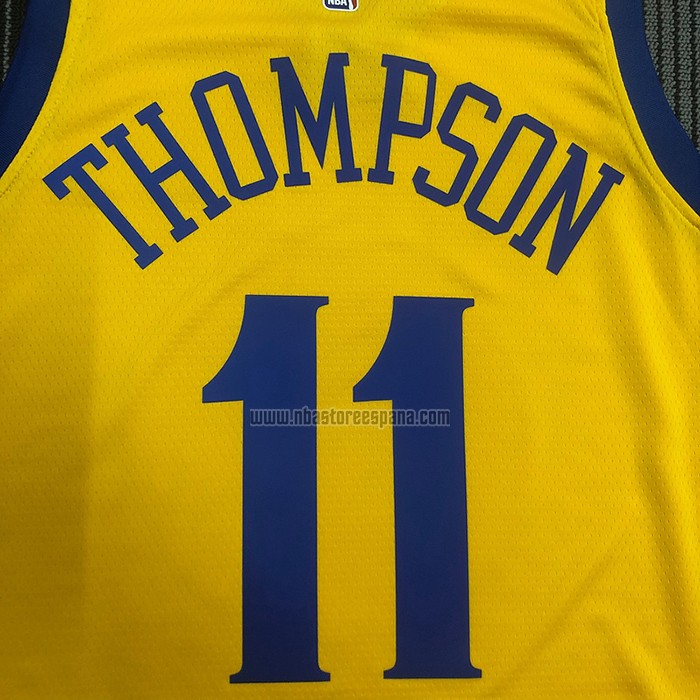 Camiseta Golden State Warriors Klay Thompson NO 11 Ciudad Amarillo